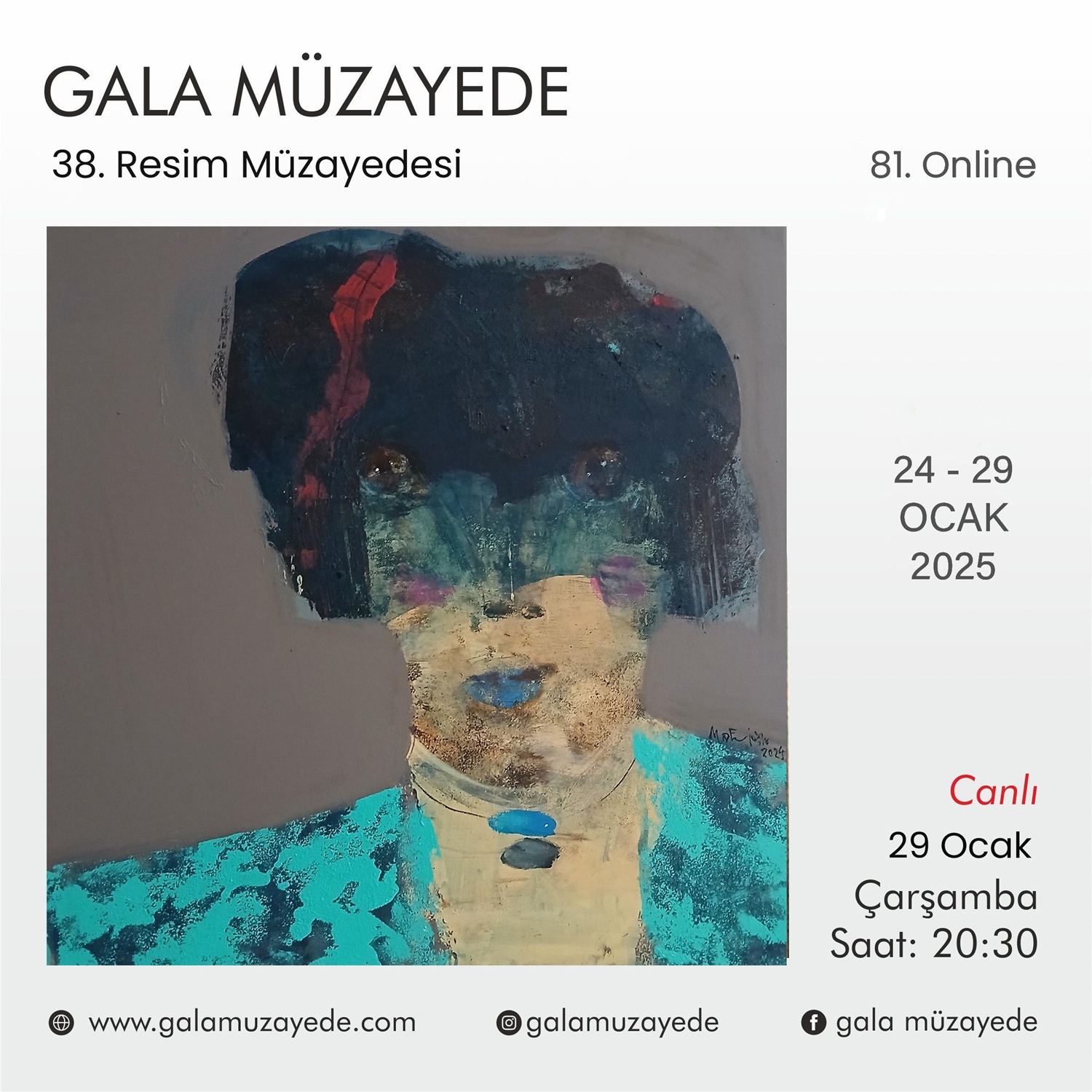 81. Online 38. Resim Müzayedesi - Gala Müzayede